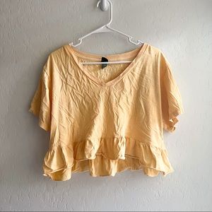 Wild Fable orange crop shirt